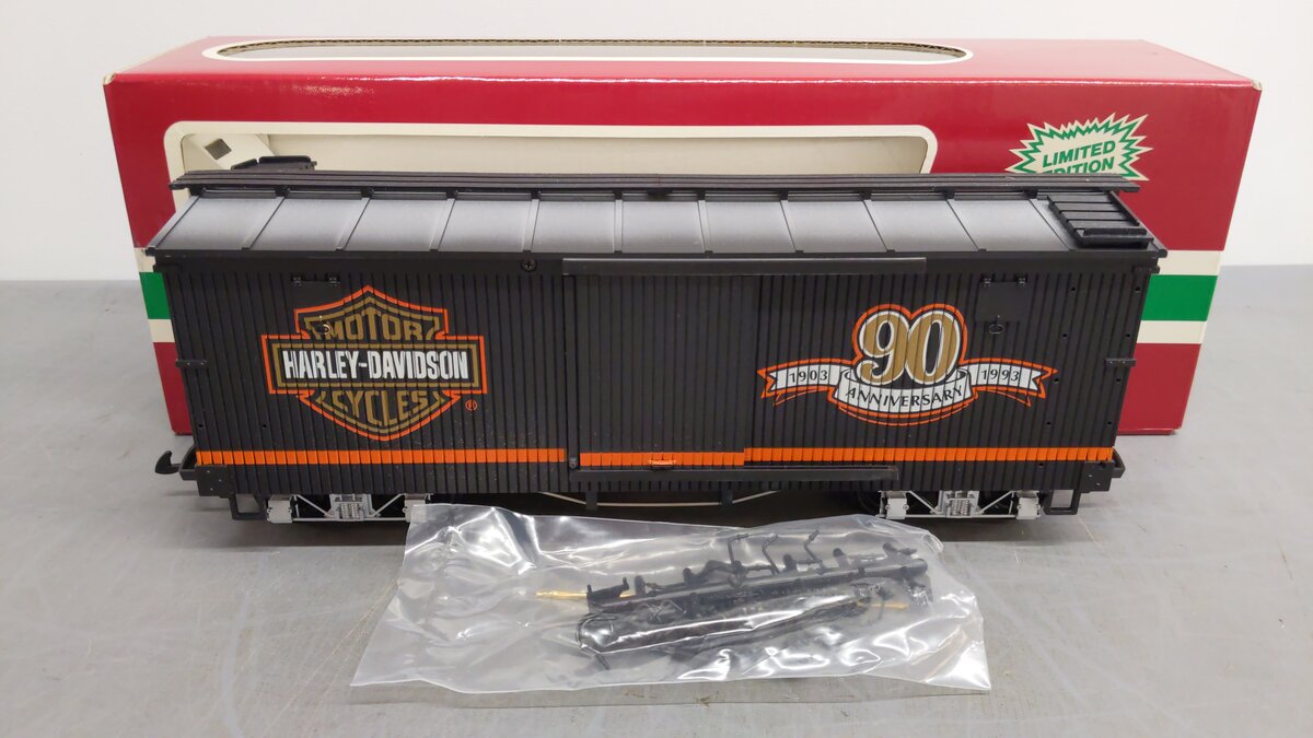 LGB 4067-HD G Scale Harley Davidson Ltd. Edition Boxcar EX/Box