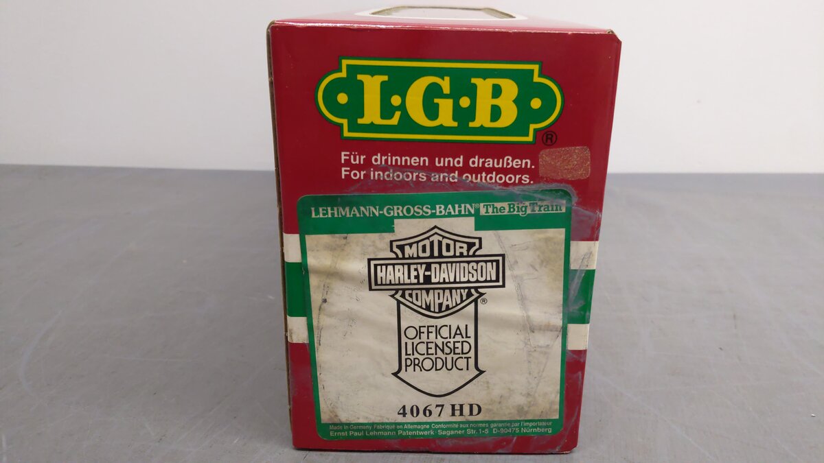 LGB 4067-HD G Scale Harley Davidson Ltd. Edition Boxcar EX/Box