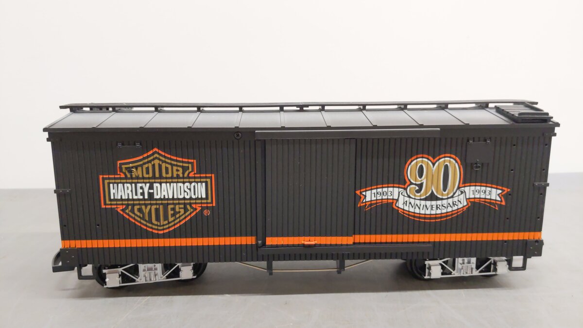 LGB 4067-HD G Scale Harley Davidson Ltd. Edition Boxcar EX/Box
