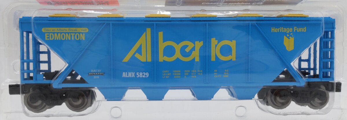 Menards 279-5271 O Gauge Alberta Covered Hopper Car #5829 NIB