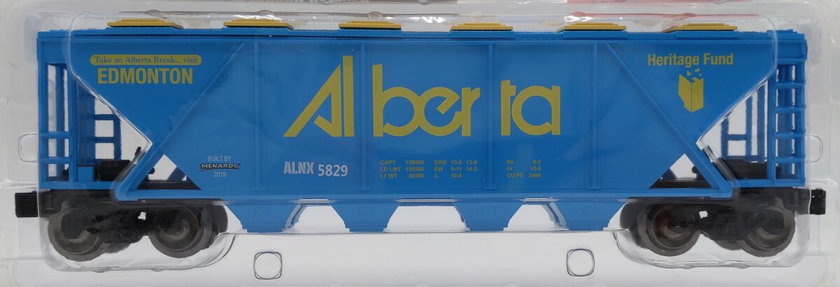 Menards 279-5271 O Gauge Alberta Covered Hopper Car #5829 NIB