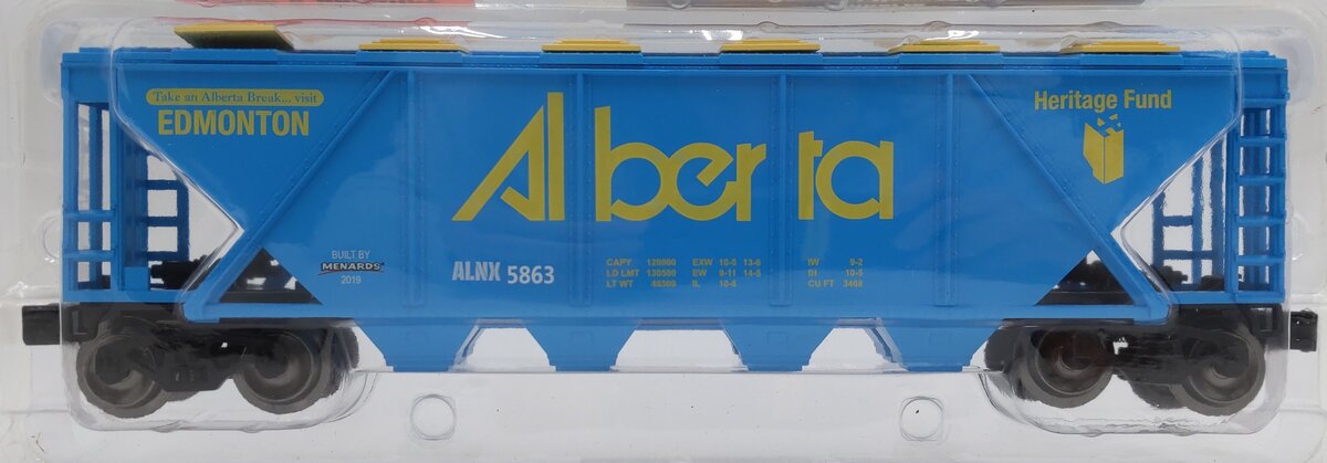 Menards 279-5271 O Gauge Alberta Covered Hopper Car #5863 MT/Box