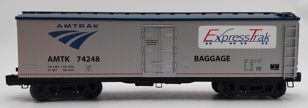 Lionel 6-27395 O Gauge Amtrak Express Trak Baggage Boxcar #74248 EX/Box