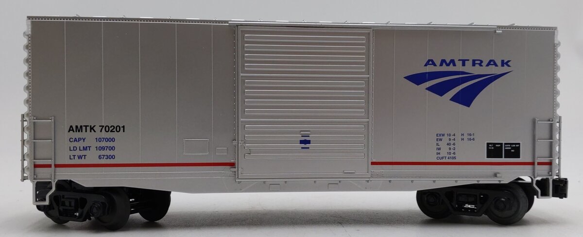 MTH 30-74649 O Gauge Amtrak 40' Hi-Cube Boxcar #70201 LN/Box