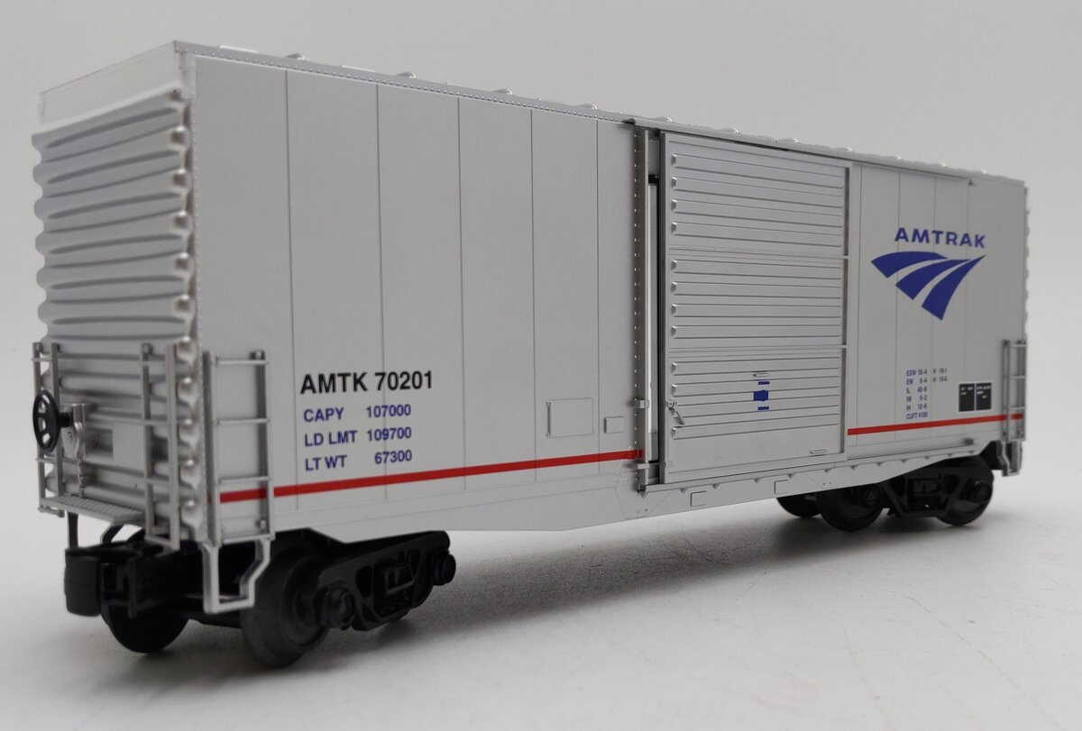 MTH 30-74649 O Gauge Amtrak 40' Hi-Cube Boxcar #70201 LN/Box