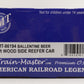 RMT 86194 O Gauge Ballantine Beer Woodside Reefer #118572 EX/Box