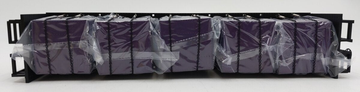 MTH 30-76608 O Atlantic Coast Line Flat Car w/ Bulkheads & LCL Containers #70355 LN/Box