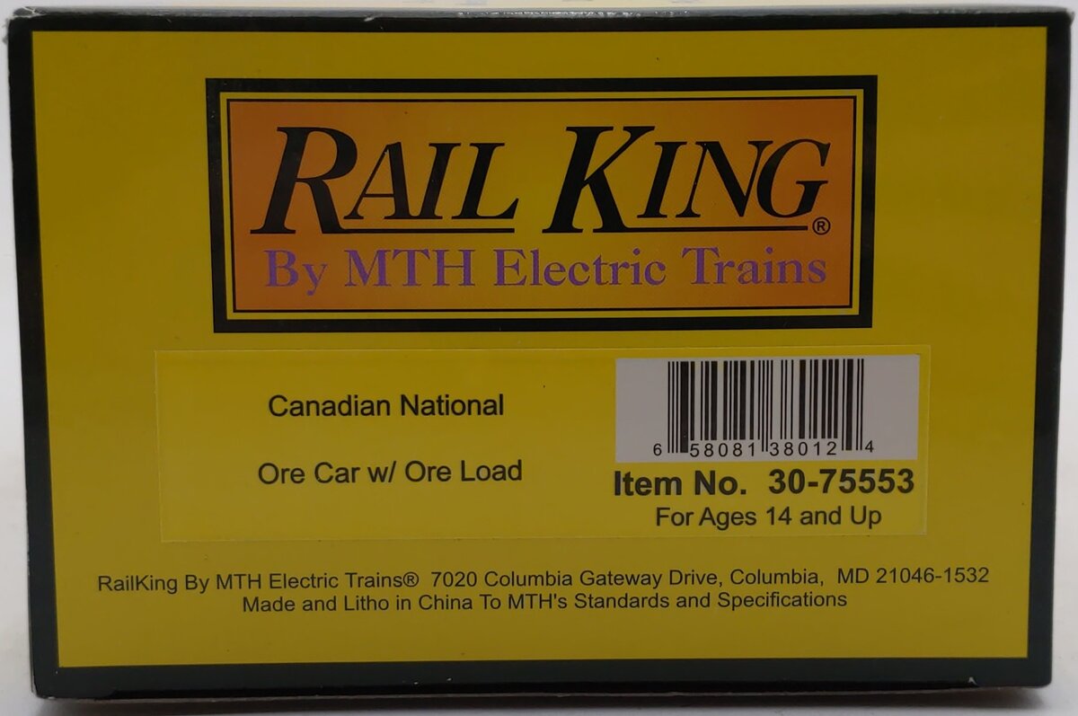 MTH 30-75553 O Canadian National Ore Car LN/Box