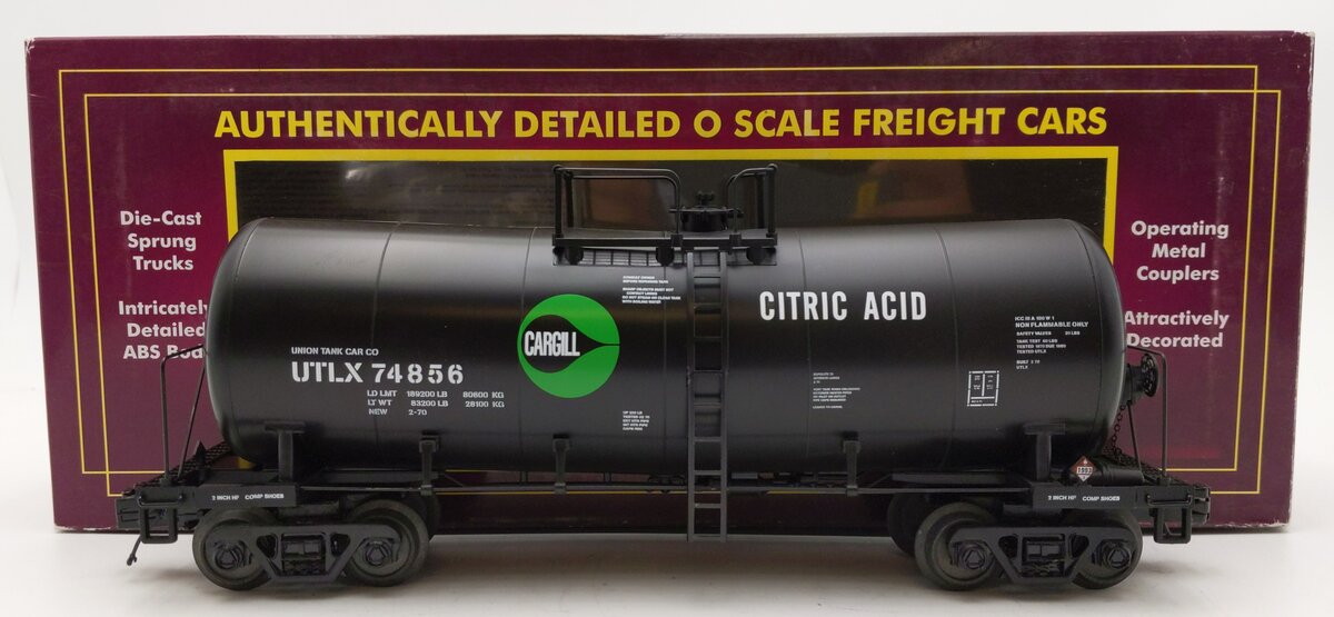 MTH 20-96247 O Gauge Cargil Funnel Flow Tank Car #74856 LN/Box