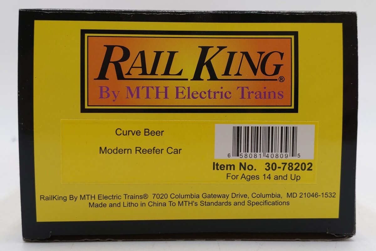 MTH 30-78202 O Curve Beer Modern Reefer #18018 LN/Box