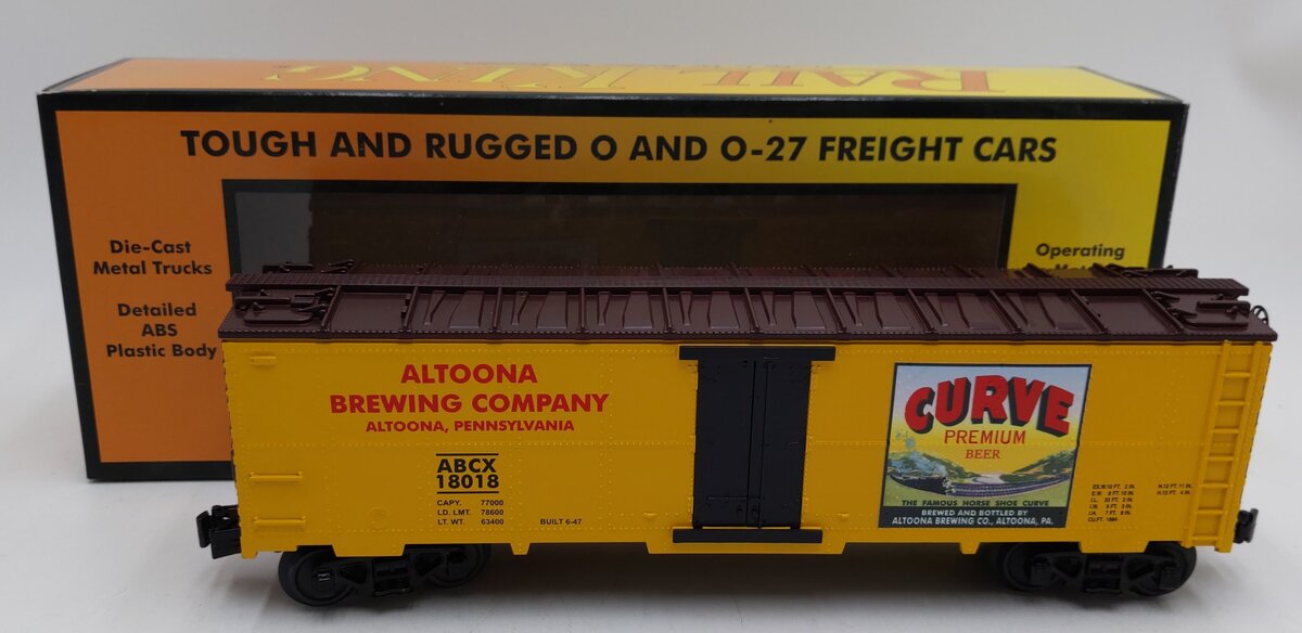 MTH 30-78202 O Curve Beer Modern Reefer #18018 LN/Box