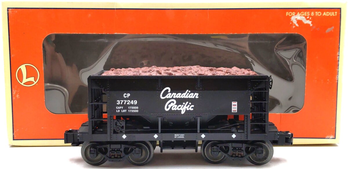 Lionel 6-17802 O Gauge Canadian Pacific Ore Car #377249 w/ Ore Load LN/Box