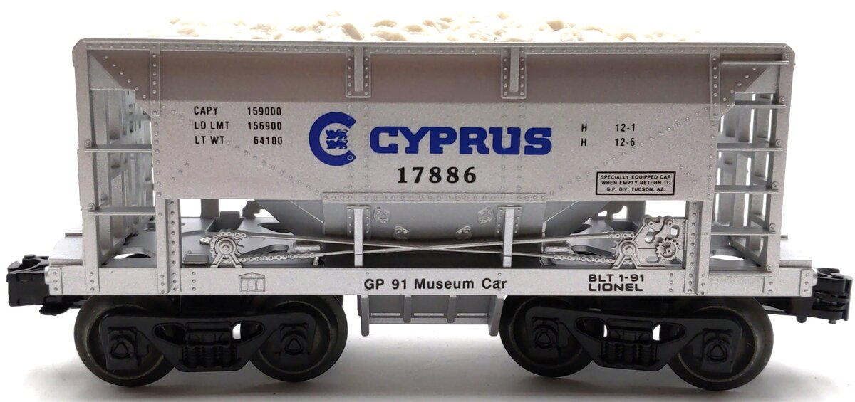 Lionel 6-17886 O Gauge 1991 Gadsden Pacific Cyprus Ore Car w/Load LN/Box
