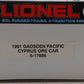 Lionel 6-17886 O Gauge 1991 Gadsden Pacific Cyprus Ore Car w/Load LN/Box
