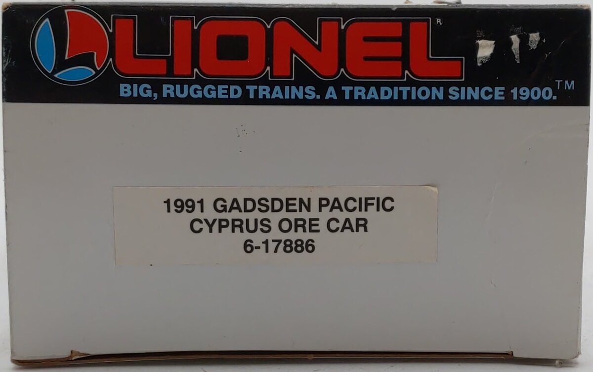 Lionel 6-17886 O Gauge 1991 Gadsden Pacific Cyprus Ore Car w/Load LN/Box