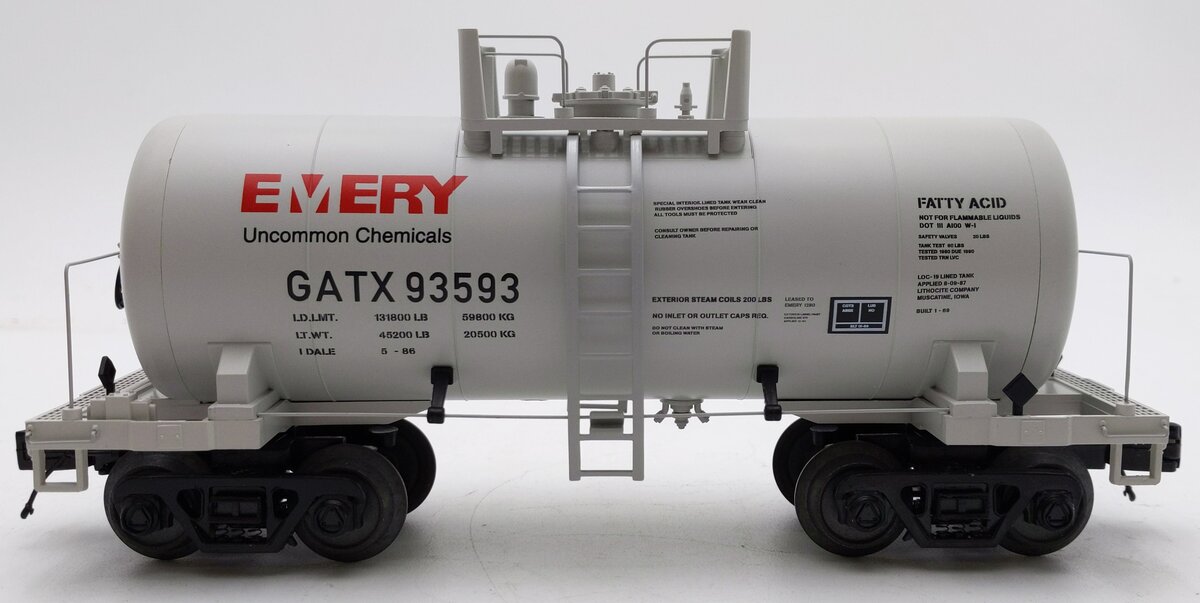 MTH 20-96239 O Gauge Emery 8,000-Gallon Tank Car #93593 LN/Box