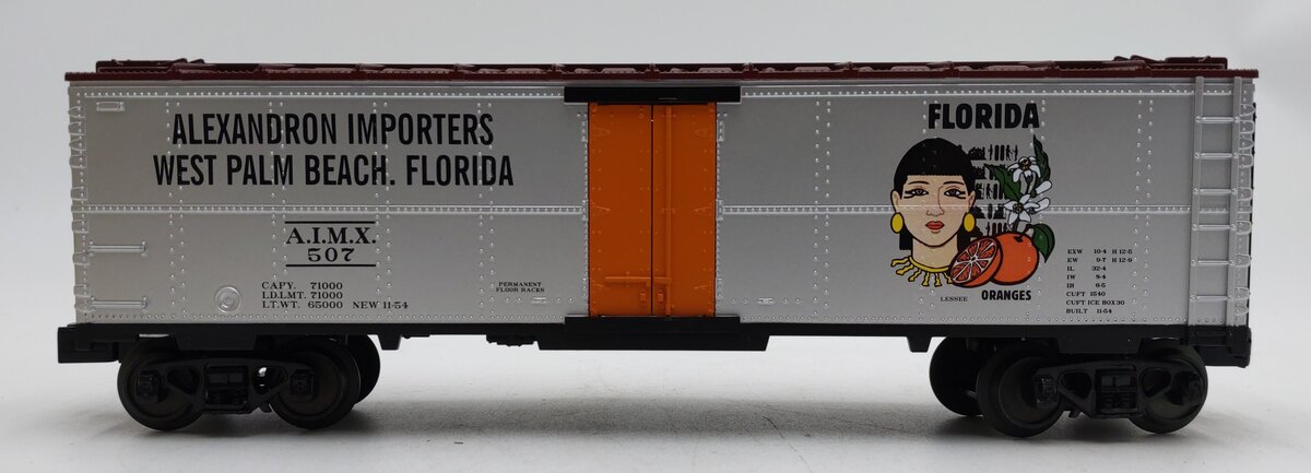 MTH 30-78095 O Florida Oranges Modern Reefer Car #507 EX/Box
