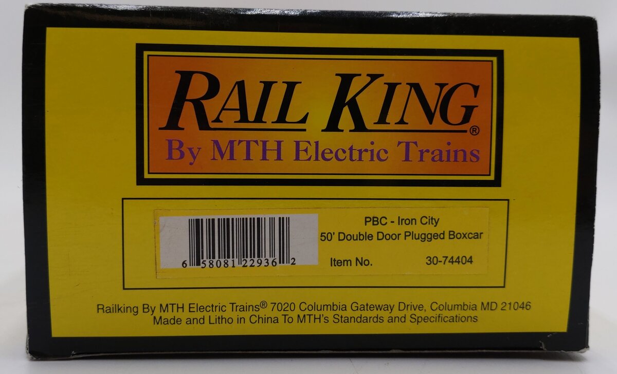 MTH 30-74404 O Gauge Pittsburgh Brewing Co. Iron City Boxcar VG/Box