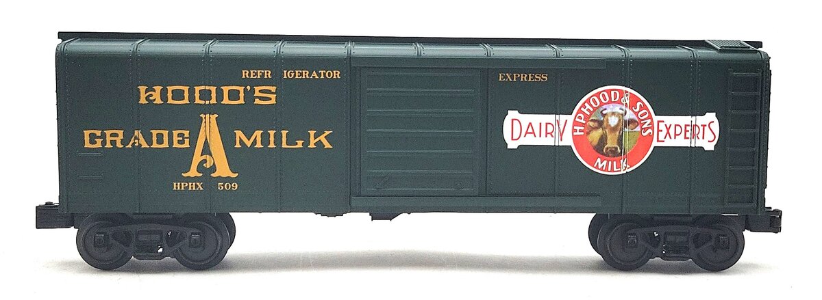 MTH 30-74863 O Hood's Dairy Rounded Roof Boxcar LN/Box