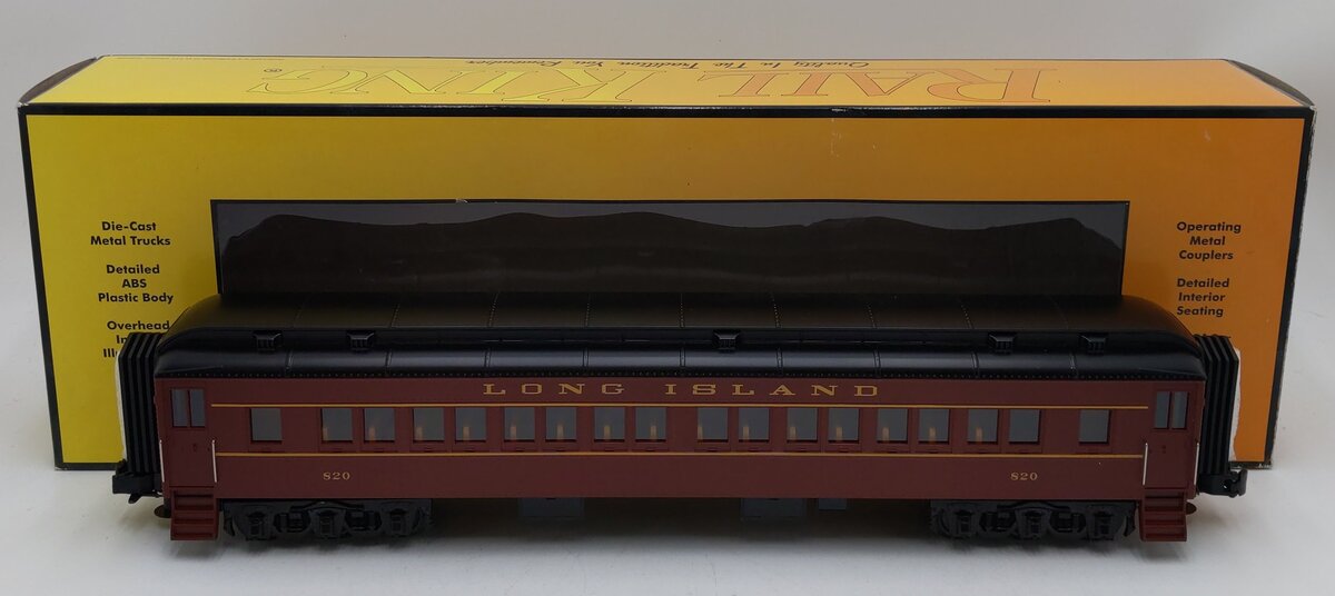 MTH 30-69263 O Gauge Long Island 60' Madison Coach Car #820 LN/Box