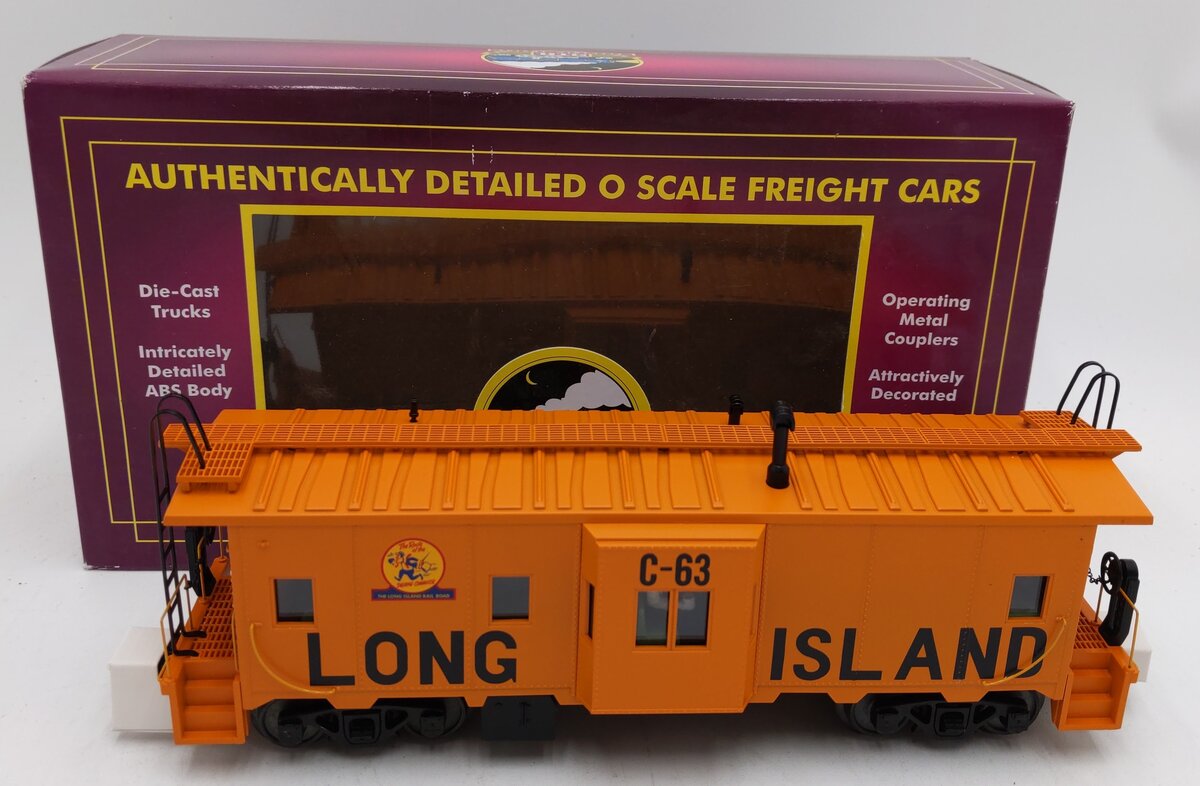 MTH 20-91422 O Long Island Railroad Bay Window Caboose #63 LN/Box