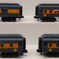 MTH 33-6261 O Long Island Rugged Rails Madison Passenger Car Set (Set of 4) LN/Box