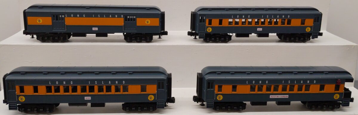 MTH 33-6261 O Long Island Rugged Rails Madison Passenger Car Set (Set of 4) LN/Box