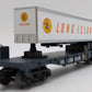 MTH 30-76656 O Gauge Long Island RailKing Flat Car with 40' Trailer LN/Box