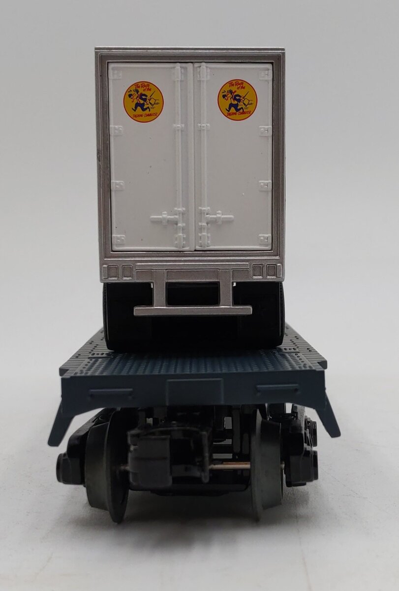 MTH 30-76656 O Gauge Long Island RailKing Flat Car with 40' Trailer LN/Box