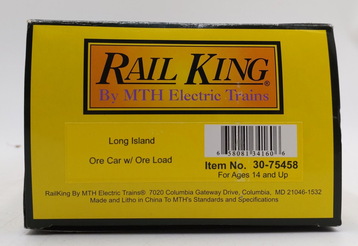 MTH 30-75458 O Long Island Ore Car w/Load #4064 EX/Box