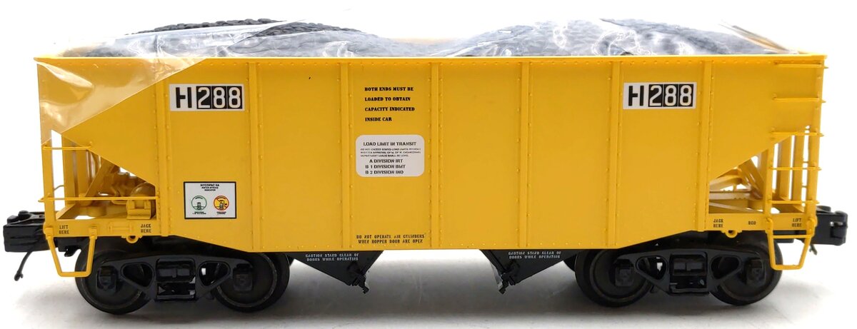 MTH 20-97972 O Gauge MTA 2-Bay Fish Belly Hopper Car w/Coal Load #288 LN/Box