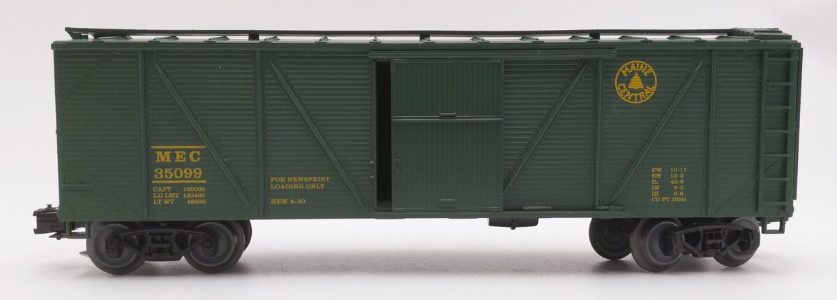 Crown OB-102 O Gauge Maine Central Outside Braced Boxcar #35099 EX/Box
