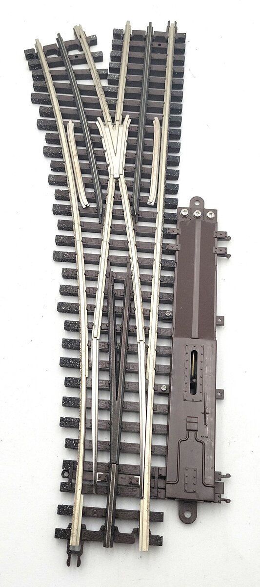 Atlas 6072 O Gauge Nickel Silver O-72 Left Hand Remote Switch Turnout EX/Box