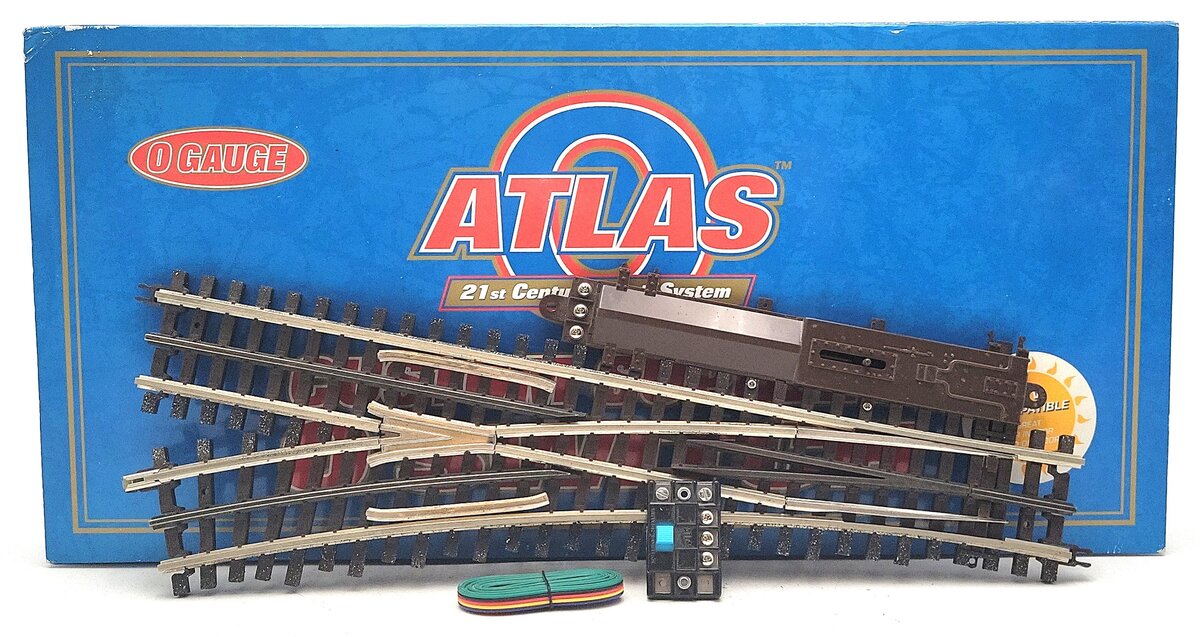 Atlas 6072 O Gauge Nickel Silver O-72 Left Hand Remote Switch Turnout EX/Box
