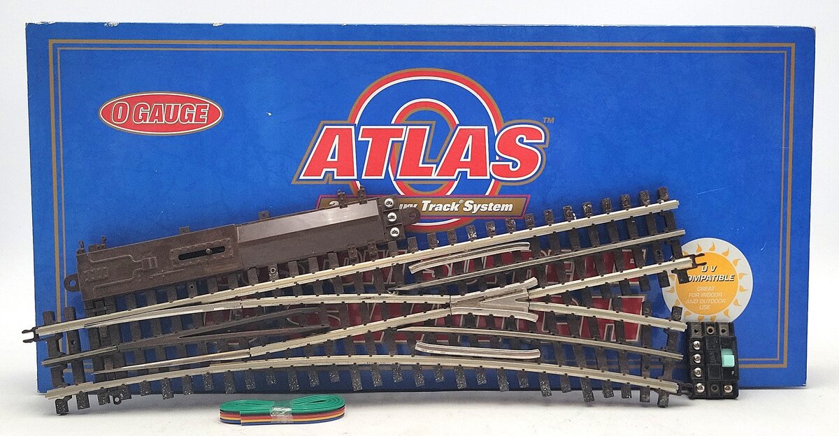 Atlas 6073 O Nickel Silver O-72 Right Hand Remote Switch Turnout EX/Box