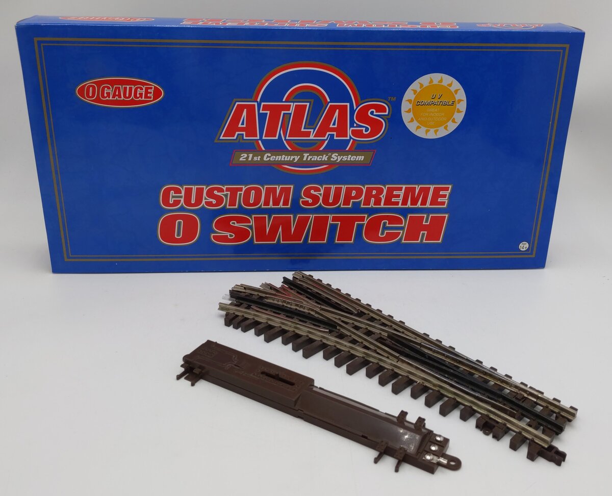 Atlas 6076 O O36 Nickel Silver Right Hand Remote Switch Turnout/Box