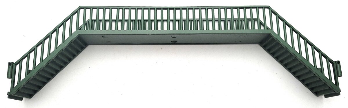 Atlas 669182 O Green Double Track Pedestrian Crosswalk Bridge LN/Box