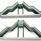 Atlas 669182 O Green Double Track Pedestrian Crosswalk Bridge LN/Box