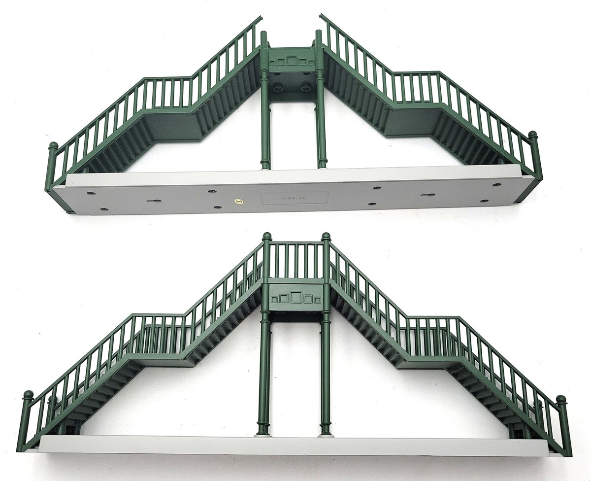 Atlas 669182 O Green Double Track Pedestrian Crosswalk Bridge LN/Box