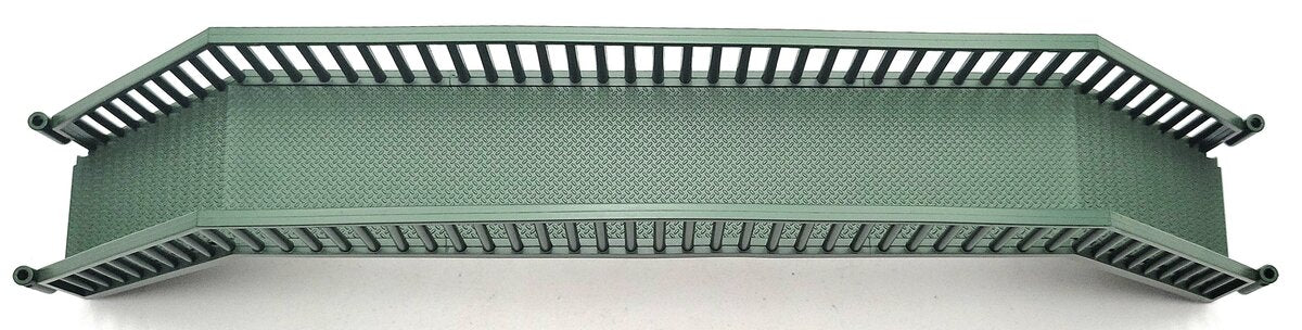 Atlas 669182 O Green Double Track Pedestrian Crosswalk Bridge LN/Box