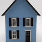 MTH 30-90065 O Gauge 2-Story Blue Row House w/Porch & Dark Blue Shutters EX