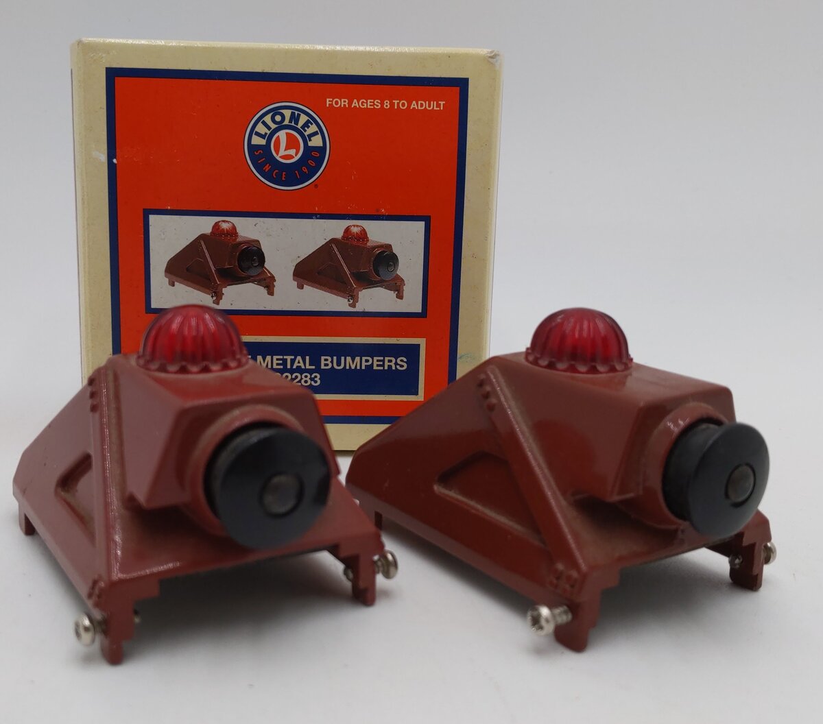 Lionel 6-62283 O and 0-27 Scale Diecast Metal Illuminated Bumpers (Box of 2) EX/Box