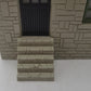 MTH 30-90188 O Granary Layout Building Gray Stone w/Red Oxide Roof EX