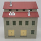 MTH 30-90188 O Granary Layout Building Gray Stone w/Red Oxide Roof EX