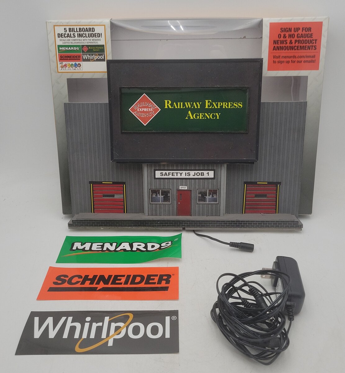 Menards 279-5370 O Gauge Warehouse Background Building EX/Box