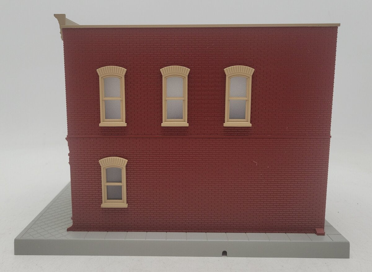 MTH 30-90341 O Scale Metzger Butcher Shop Corner Building w/ Blinking Sign EX