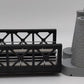 MTH 40-1106 O Scale Black Girder Bridge & Stone Pillars LN/Box