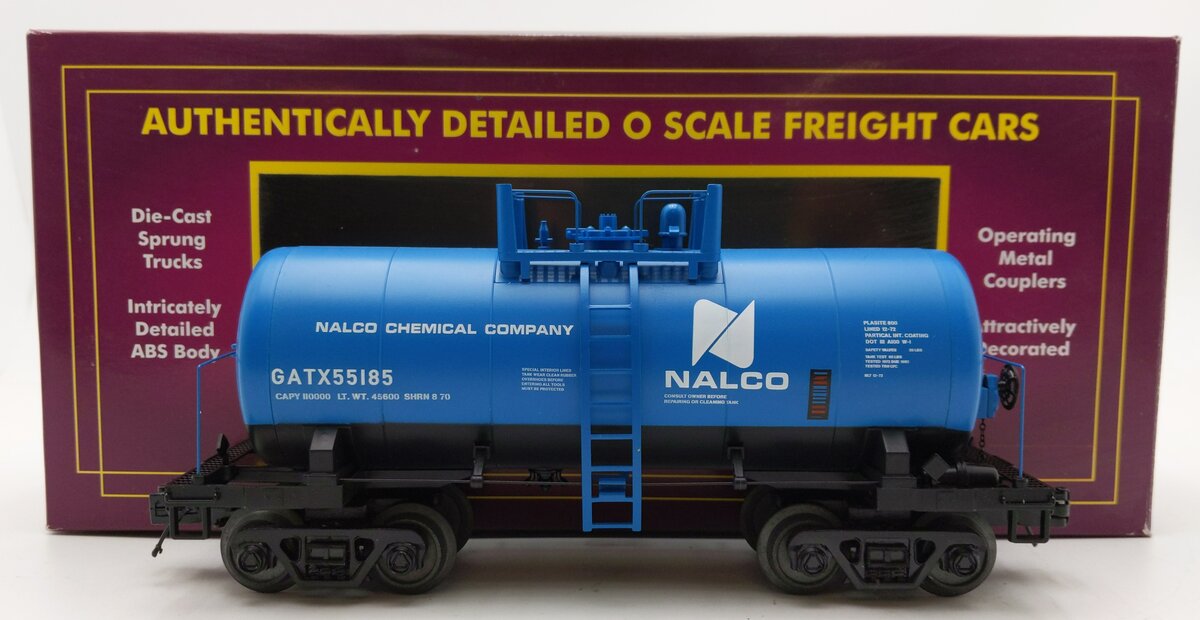 MTH 20-96241 O Scale Nalco 8000 Gallon Tank Car #55185 LN/Box