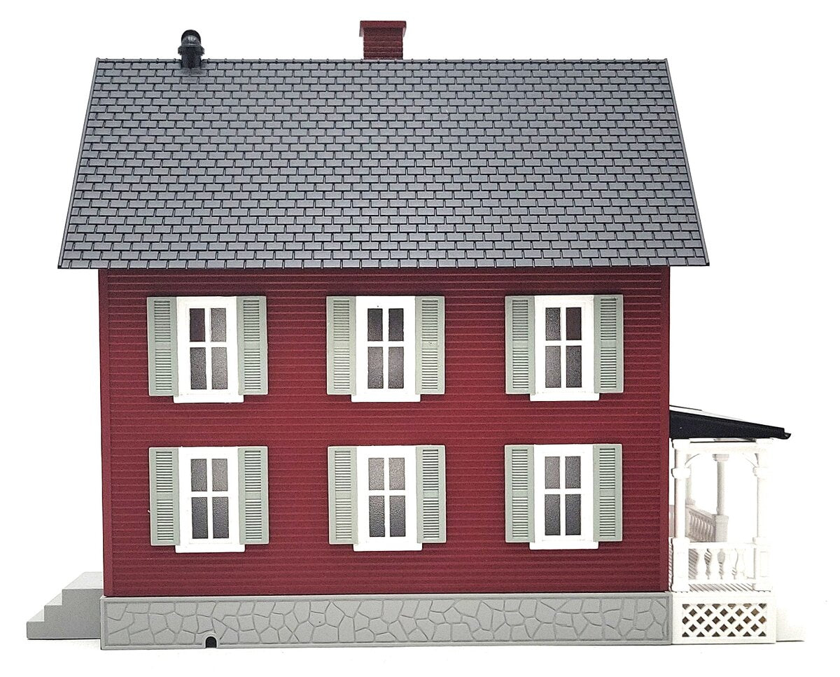 MTH 30-90552 O Row House #2 - Red and Gray LN