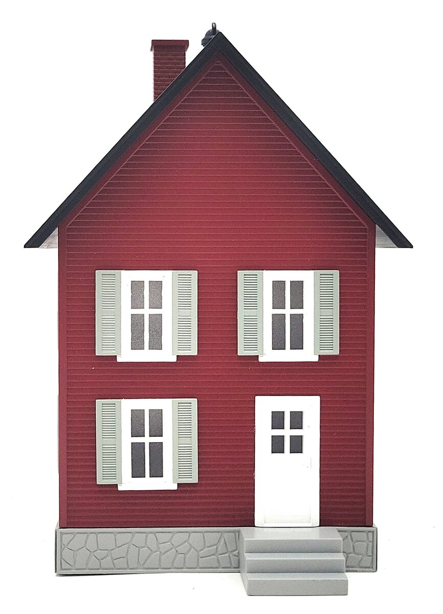 MTH 30-90552 O Row House #2 - Red and Gray LN